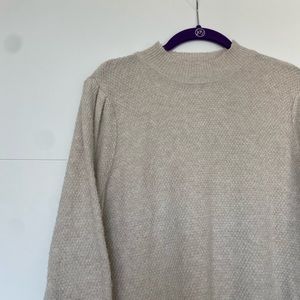 Cream Mock Neck Sweater | Pink Republic